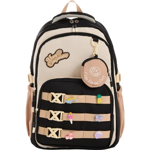 Ilkokul & Ortaokul Kız Okul Çantası – Lüks Ithal Kumaş, Dayanıklı ve Hafif Sırt Çantası, 6 Adet Aksesuar Tokası Hediyeli