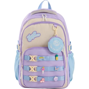 Ilkokul & Ortaokul Kız Okul Çantası – Lüks Ithal Kumaş, Dayanıklı ve Hafif Sırt Çantası, 6 Adet Aksesuar Tokası Hediyeli