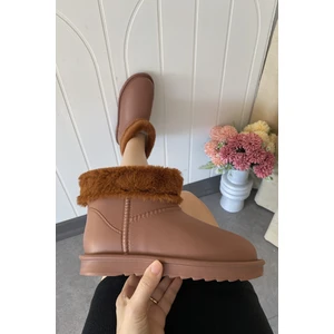 Taba Su Geçirmez Içi Kürklü Kısa Kadın Hafif Yağmur Botu TMD2025200