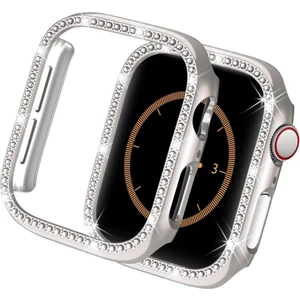 Apple Watch 11-10 46MM Uyumlu Starlight Zarif Elmas Taşlı Kasa Koruyucu
