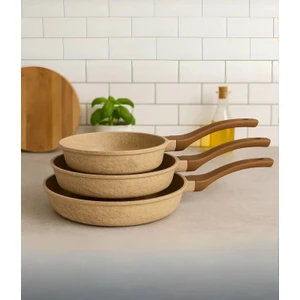 3 Döküm Tava ( 18 CM-22CM-26 cm )