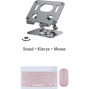 Samsung Galaxy A9 Plus X210 Uyumlu Stand Klavye ve Mouse Set