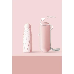 Mini Cep Boy Lüx Şemsiye Uv Korumalı Pembe Mini Şemsiye