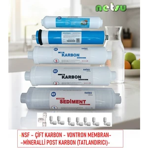 -Premium filtre, Nsf li, Vontron membranlı-İhlas aura cebilon-Silver-Platinum-Plus uyumlu su arıtma filtresi,5 li Filtre seti