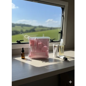 6'li Doldurulabilir Çantalı Seyahat Tipi Şişe Seti