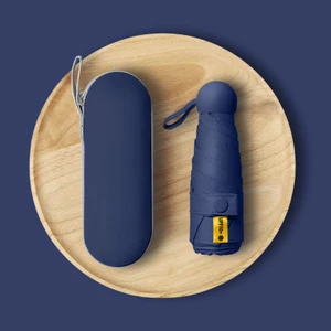 Mini Cep Boy Lüx Şemsiye Uv Korumalı Lacivert Mini Şemsiye