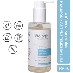 Viologia Clinical Laboratory Intensive Moisturizing Hyaluronic Acid Facial Cleanser Gel (Yoğun Nemlendirici Hyaluronik Asit Yüz Temizleme Jeli)