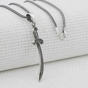 Zülfikar Tasarımlı 925 Ayar Gümüş Erkek Kolye