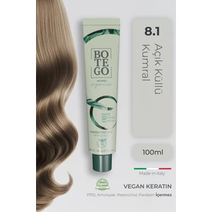 Organica Organik Saç Boyası - 8.1 Açık Küllü Kumral 100 ml - Amonyaksız, Kokusuz, Vegan