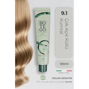 Organica Organik Saç Boyası - 9.1 Çok Açık Küllü Kumral 100 ml - Amonyaksız, Kokusuz, Vegan