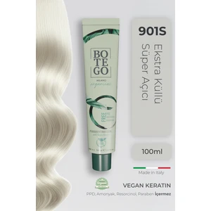 Organica Organik Saç Boyası - 901 S Ekstra Küllü Süper Açıcı 100 ml - Amonyaksız, Kokusuz, Vegan