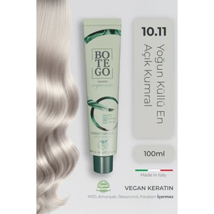 Organica Organik Saç Boyası - 10.11 Yoğun Küllü En Açık Kumral 100 ml - Amonyaksız, Kokusuz, Vegan