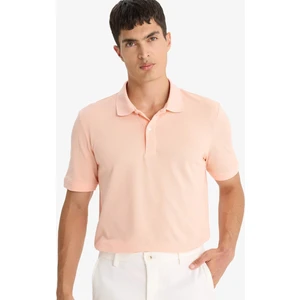 %100 Pamuk Regular Fit Polo Yaka Kısa Kollu Basic Düz Pike Kumaş Tişört C1293AX25SP