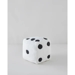 Dice Dekoratif Kırlent 20X20 cm Beyaz