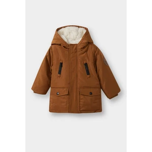 Erkek Bebek Su Geçirmez Kapüşonlu Pelüş Astar Mont A2211A525WN