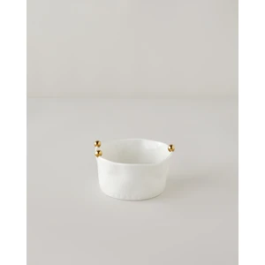 Golden Gleam Porselen Kase 15 cm Beyaz-Gold