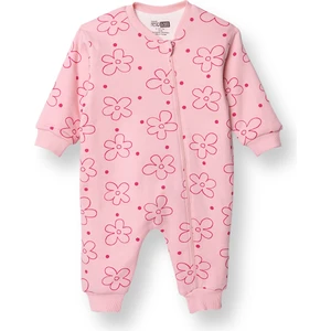 Hellobaby Kız Bebek Uyku Tulumu 1 Tog Interlok Bisiklet Yaka Uzun Kol Ribanalı Paça