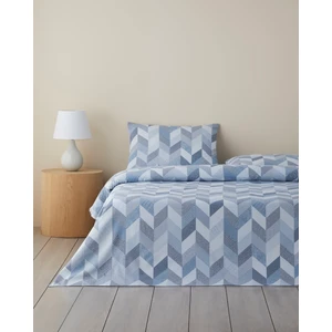 Linescape Kolay Ütülenir Tek Kişilik Nevresim Takımı 160X220 cm Açık Mavi
