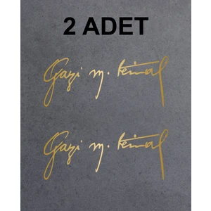 Gazi Mustafa Kemal Imza Sticker - Atatürk Imza Sticker - Atatürk Sticker - Oto Sticker - Araba Sticker - Araç Sticker - Duvar Sticker - Laptop Sticker