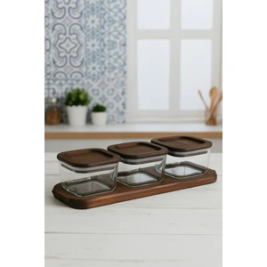 Nero - Enzo - 7 Parça Cam Kahvaltılık Kahvaltı Takımı Kahvaltı Seti