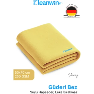 Shammy Gold Güderi 50X70CM Oto Kurulama Bezi Yüksek Emicilik Araç ve Ev Kullanım