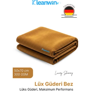 Luxury Shammy Lüx Güderi 50x70 cm 300 GSM Araç Yıkama ve Cam Temizlik Bezi Uzun Ömürlü