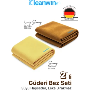 2’li Shammy Güderi Bez Seti – Araba Kurulama Bezi ve Araba Cam Bezi 50X70CM