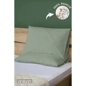 2'li Mint Yeşili Yastık Kılıfı – 50x70 Cm, %100 Pamuk