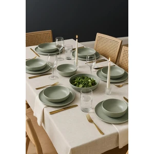 MOD24Y2720162 Moderna 6 Kişilik 24 Parça Yeşil Yemek Takım