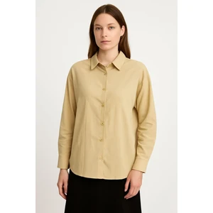 Meşe Moda Kadın Oversize Uzun Kollu Tunik - Gömlek