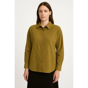 Meşe Moda Kadın Oversize Uzun Kollu Tunik - Gömlek