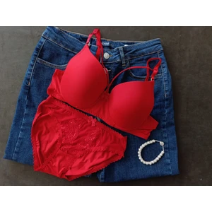 Kadın Iç Çamaşırı Takımı Dantelli Fantezi