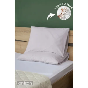 2'li Lila Yastık Kılıfı – 50x70 Cm, %100 Pamuk