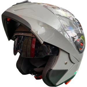 FR-961 Çene Açılır Motosiklet Kaskı Nardo Gri (Güneş Gözlüklü)