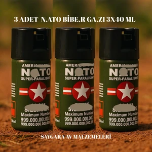 3 Adet Nat.o Bibe.r Ga.zı 3X40ML