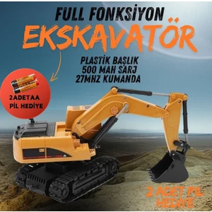 Uzaktan Kumandalı Şarjlı Işıklı Kepçe Ekskavatör