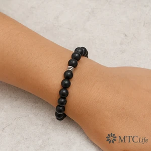 🖤 Obsidyen Doğal Taş Bileklik(Huzur Taşı