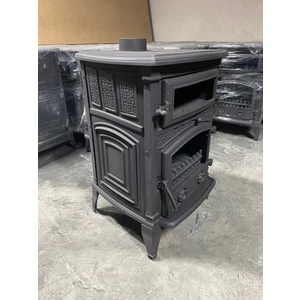 Flame Stove Sirius Mega Yk 156 kg Fırınlı Yan Kapaklı Pik Döküm Şömine Soba FS-013-YK
