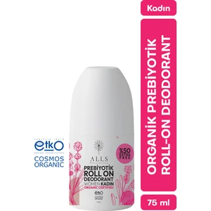 Alls Biocosmetics Organik Prebiyotik Roll-On Kadın Deodorant 75 ml