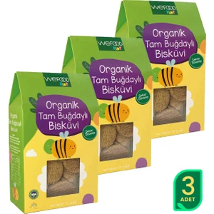 Kids Organik Tam Buğdaylı Bisküvi 55 gr 3'lü 8683347032761