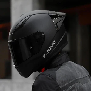 Ls2 Rapıd 2 R Mat Siyah Motosiklet Kaskı Siyah ve Şeffaf Vizör + Spoiler