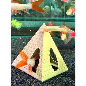 Akvaryum Piramit Dekor –Suya Batan Model