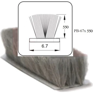 Ayrıntıshop Cam Balkon Kıl Fitil / Sürgülü Kapı Kıl Fitilleri 67X550 25METRE