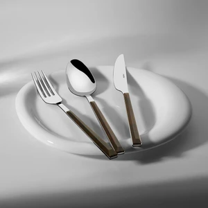 Viola Ahşap 6 Kişilik Desenli 18 Parça Kutulu Çatal Kaşık Bıçak Takımı