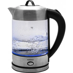 Cam Inox Bitki Çayı Makinesi ve Su Isıtıcı Kettle 2202,Led Işıklı, Yüksek Borosilikat Gövde Paslanmaz Çelik SUS304