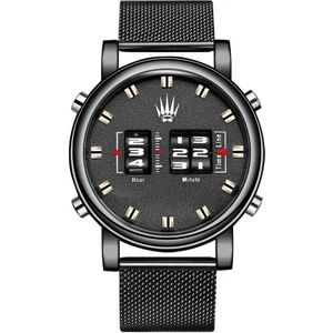 ROLLER DESIGN BLACK STELL MESH KOL SAATİ