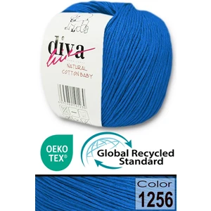 Diva İplik Premium Amigurumi Ipi Punch (Panç) Bebe Soft Cotton 50 gr Örgü Pamuk Ip - Mavi