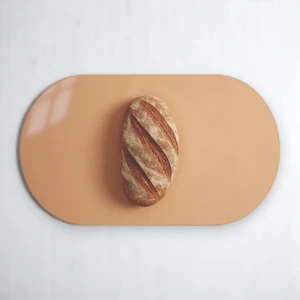 Cozy Co: Temperli Cam Oval Kesme ve Sunum Tablası, Kesme Tahtası, Kesme Tablası, Sunumluk, CKT014