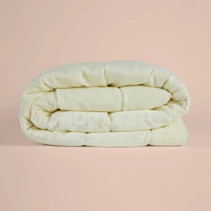 Tek Kişilik Çift Taraflı Welsoft  Yorgan Krem 155X215 cm - Velour Serisi