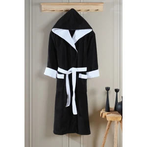 Biyeli Kapşonlu Bambu Bornoz